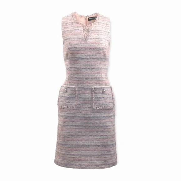 Karl Lagerfeld | Dresses | Karl Lagerfeld Paris Tweed V Neck Dress Size 6 |  Poshmark